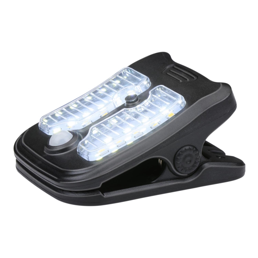 Grundig - LED aurinkokennovalo anturilla CLIP-ON LED/4W/3,7V IP44