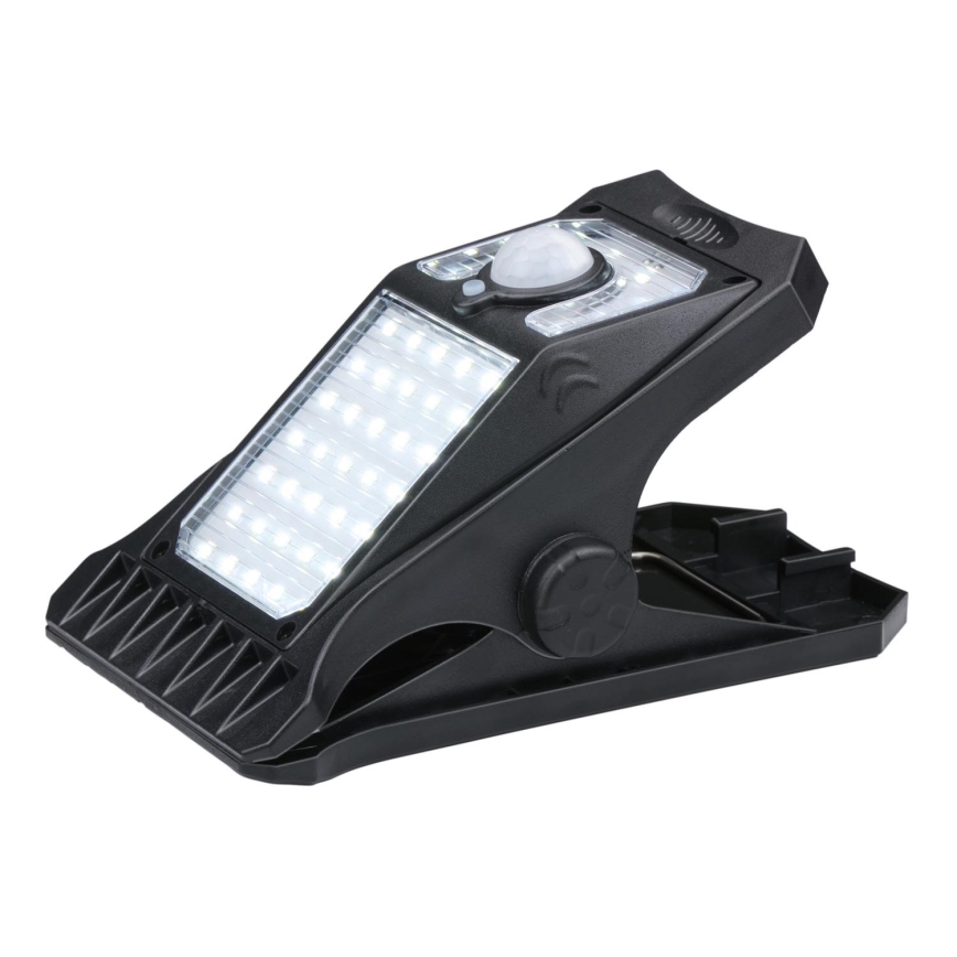 Grundig - LED aurinkokennovalo anturilla CLIP-ON LED/9W/3,7V IP44