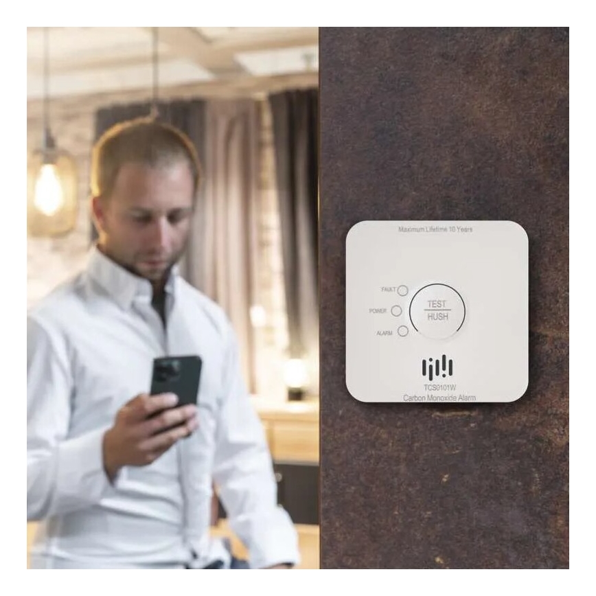 Häkäilmaisin GoSmart 2xAA Wi-Fi Tuya