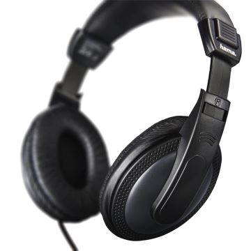 Hama - Wired headphones kanssa 6m kaapeli musta