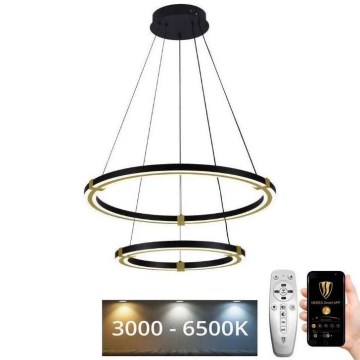 Himmennettävä LED-kattokruunu johdossa LED/130W/230V 3000-6500K + kauko-ohjaus