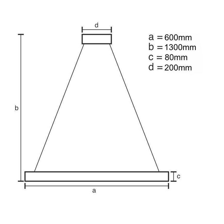 Himmennettävä LED-kattokruunu johdossa LED/50W/230V 3000-6500K + kauko-ohjaus