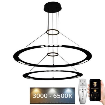 Himmennettävä LED-kattokruunu johdossa LED/90W/230V 3000-6500K + kauko-ohjaus