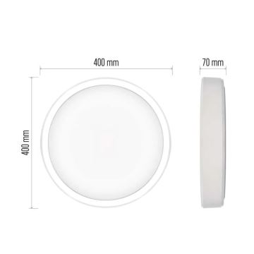 Himmennettävä LED-kattovalaisin GoSmart LED/30W/230V halkaisija 40 cm 2700-6500K Wi-Fi Tuya + kauko-ohjaus