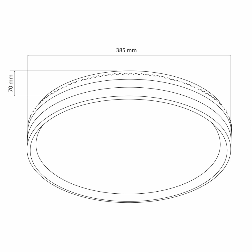 Himmennettävä kylpyhuoneen LED-kattovalaisin JADWIGA LED/42W/230V 3000-6000K IP44 + kauko-ohjaus