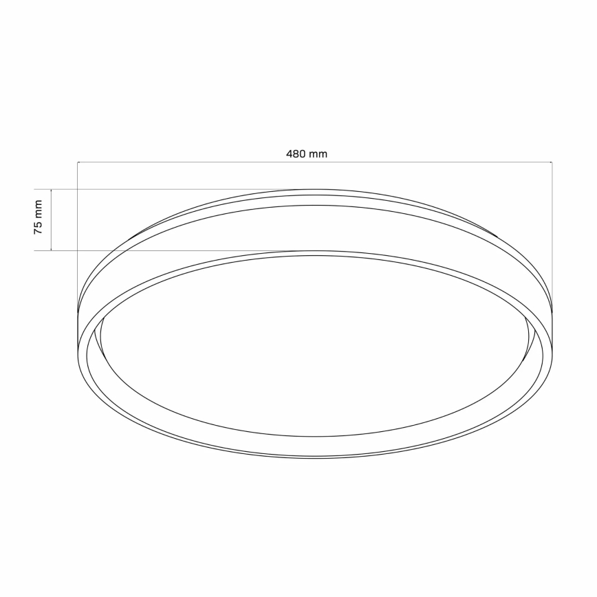 Himmennettävä kylpyhuoneen LED-kattovalaisin JADWIGA LED/72W/230V 3000-6000K IP44 + kauko-ohjaus