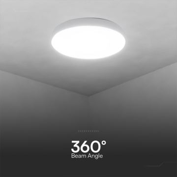 Himmennettävä LED-kattovalaisin LED/40W/230V 3000-6500K 39 cm valkoinen + kauko-ohjaus