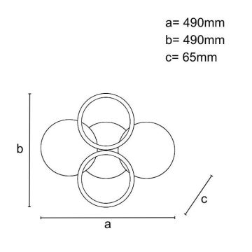 Himmennettävä LED-kattovalaisin LED/70W/230V 3000-6500K + kauko-ohjaus