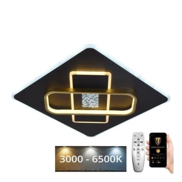 Himmennettävä LED-kattovalaisin LED/90W/230V 3000-6500K musta + kauko-ohjaus