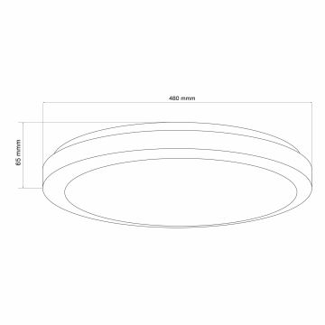 Himmennettävä kylpyhuoneen LED-kattovalaisin MARIAN LED/72W/230V 3000-6000K IP44 + kauko-ohjaus