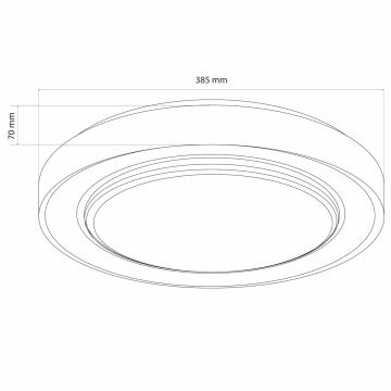 Himmennettävä kylpyhuoneen LED-kattovalaisin ZYGMUNT LED/48W/230V 3000-6000K IP44 + kauko-ohjaus