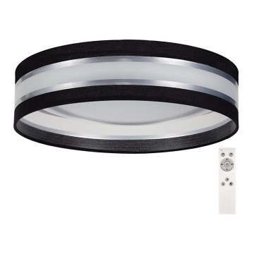 Himmennettävä LED-kattovalo SMART CORAL LED/24W/230V musta/hopea + kaukosäädin