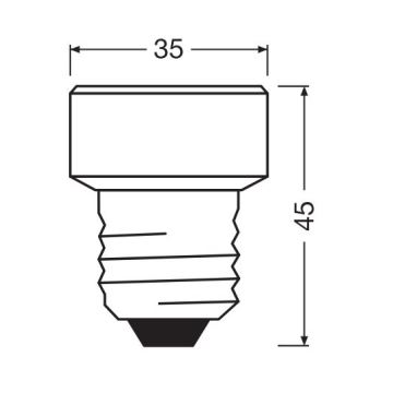 Himmennettävä LED-polttimo E27/3,5W/230V 2700K - Osram