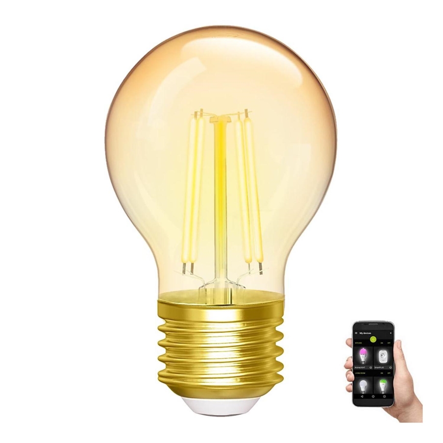 Himmennettävä LED-polttimo FILAMENT G45 E27/4,5W/230V 2700-6500K Wi-Fi - Aigostar