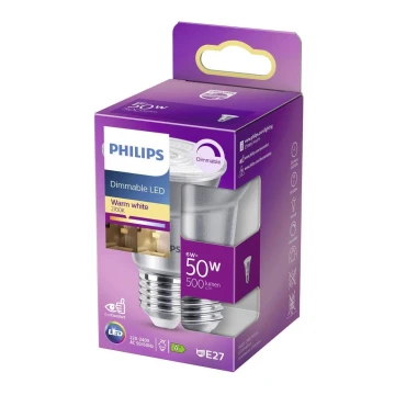 Himmennettävä LED-polttimo Philips E27/6W/230V 2700K