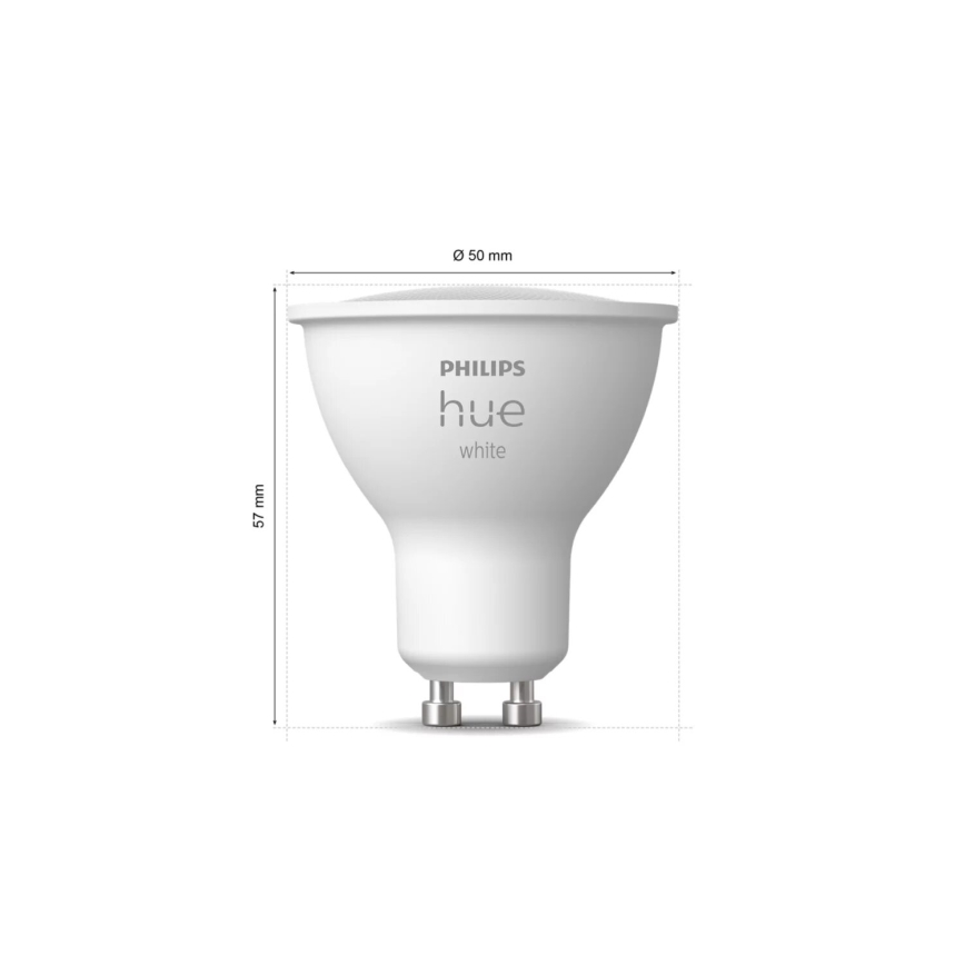 Himmennettävä LED-polttimo Philips Hue WHITE GU10/4,2W/230V 2700K