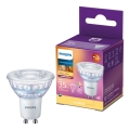 Himmennettävä LED-polttimo Philips Warm Glow GU10/2,6W/230V 2200-2700K CRI 90