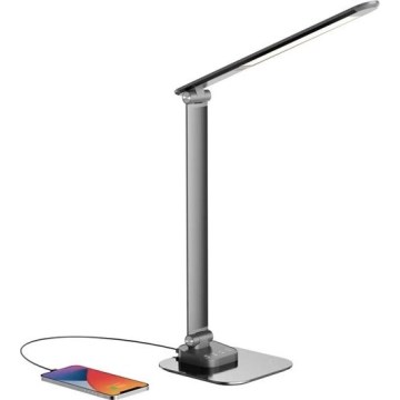 Himmennettävä LED-pöytävalaisin kanssa USB LED/7,5W/230V 3000K/4000K/5500K antrasiitti