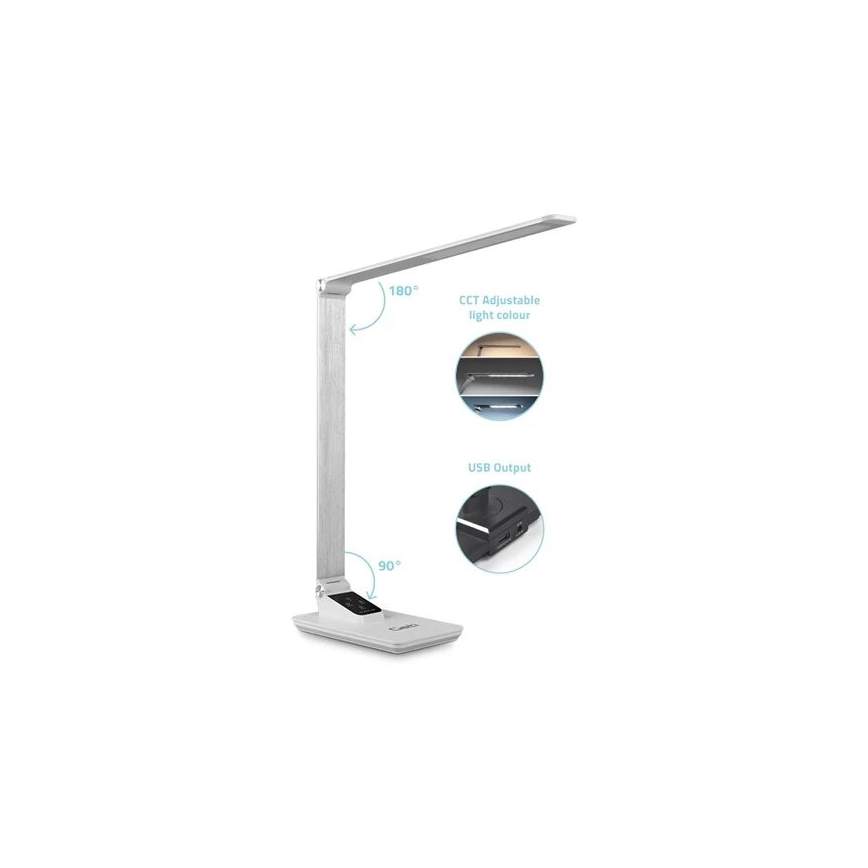 Himmennettävä LED-pöytävalaisin kanssa USB LED/7W/230V 3000K/4000K/5500K valkoinen