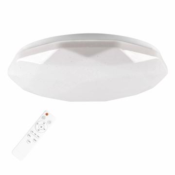 Himmennettävä LED-valaisin kylpyhuoneeseen GALAXY LED/48W/230V halkaisija 38 cm 3000-6000K IP44 + kauko-ohjaus