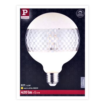 Himmennettevä LED-polttimo CLASSIC G125 E27/4,5W/230V 2600K - Paulmann 28742