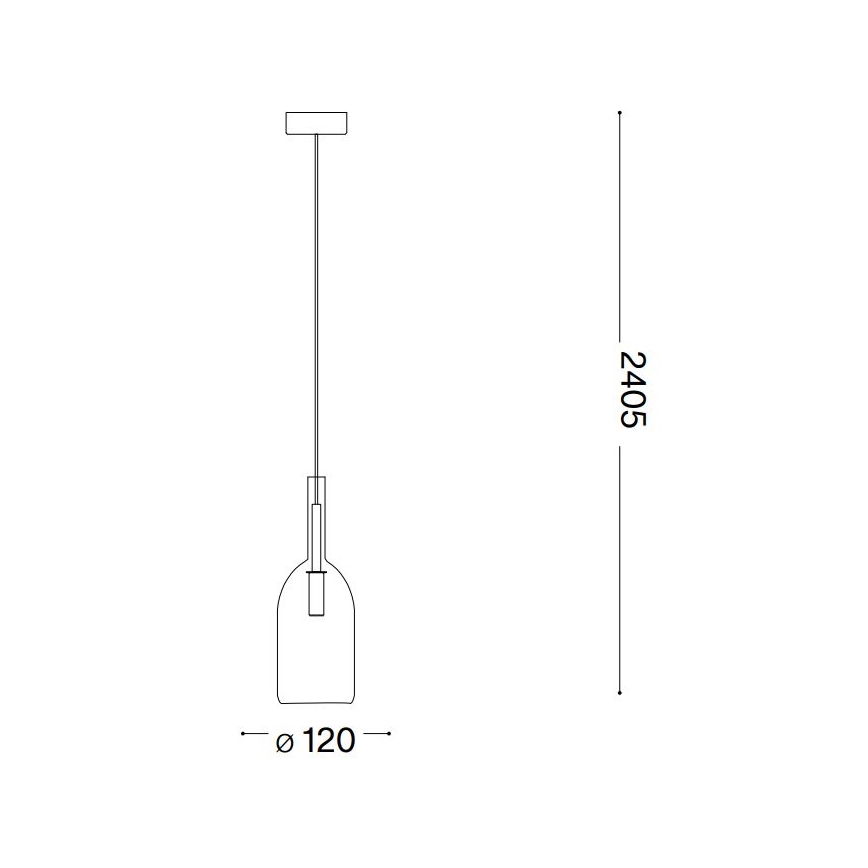 Ideal Lux - LED-kattokruunu johdossa EMPIRE 1xG9/3W/230V