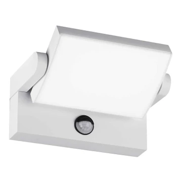 Ideal Lux - LED Ulkovalo anturilla SWIPE LED/20,5W/230V IP54 valkoinen