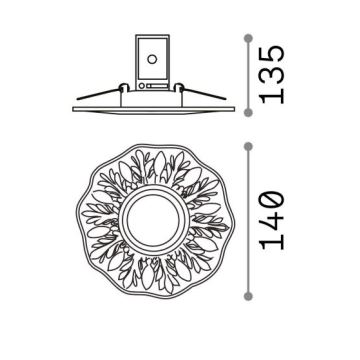 Ideal Lux - Upotettava valo 1xGU10/50W/230V kulta