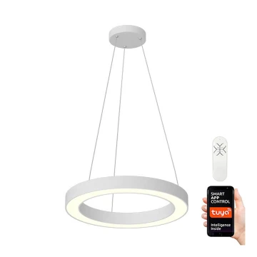 Immax NEO 07091L - Himmennettävä LED-kattokruunu narussa PASTEL LED/52W/230V 60 cm valkoinen Tuya