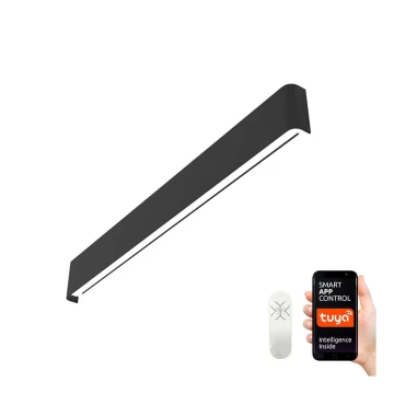 Immax NEO 07137-B - LED SMART Himmennettävä seinävalaisin LINEA musta LED/40W/230V + kauko-ohjaus 76 cm Tuya ZigBee