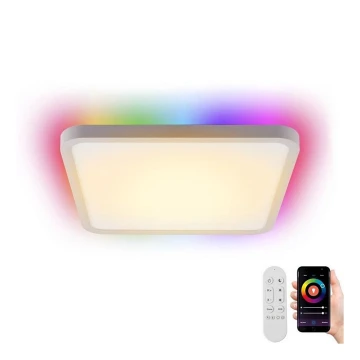 Immax NEO 07168-W40 - LED RGB+CCT Himmennettävä kattovalaisin NEO LITE TUDO LED/50W/230V Wi-Fi Tuya valkoinen + kaukosäädin