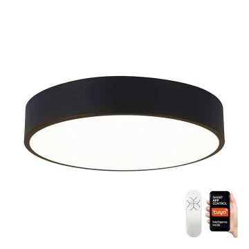 Immax NEO 07201L - Himmennettävä LED-kattovalaisin RONDATE LED/28W/230V musta Tuya + kauko-ohjaus