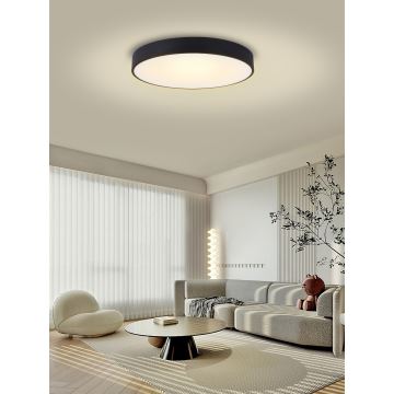 Immax NEO 07203L-Himmennettävä LED-kattovalaisin RONDATE 65W/230V 3000-6000K Tuya musta + kauko-ohjaus