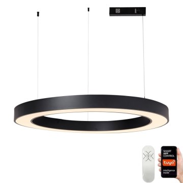 Immax NEO 07211L - Himmennettävä LED-kattokruunu johdossa PASTEL LED/68W/230V 2700-6500K Tuya musta + kauko-ohjaus