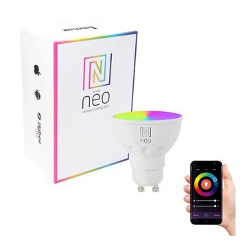 Immax NEO 07724L - LED RGB+CCT Himmennettävä lamppu GU10/6W/230V 2700K Wi-Fi Tuya