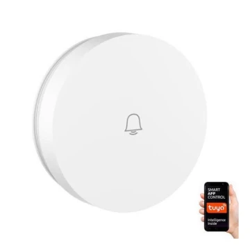 Immax NEO 07780L - Langattoman ovikellon vaihtopainike IP55 Wi-Fi Tuya valkoinen