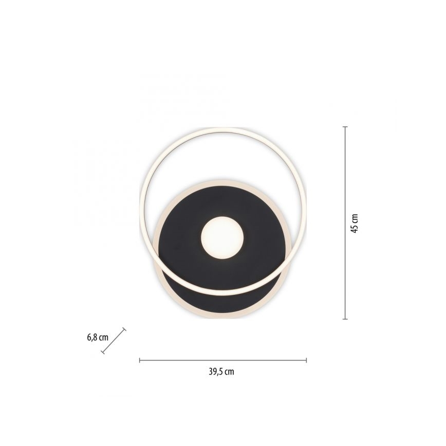 JUST LIGHT. 15046-18 - Himmennettävä LED-kattovalaisin DOMINO LED/26,5W/230V