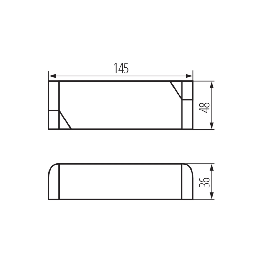 LED Elektroninen muuntaja 30W/24V