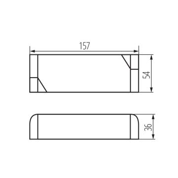 LED Elektroninen muuntaja 60W/24V