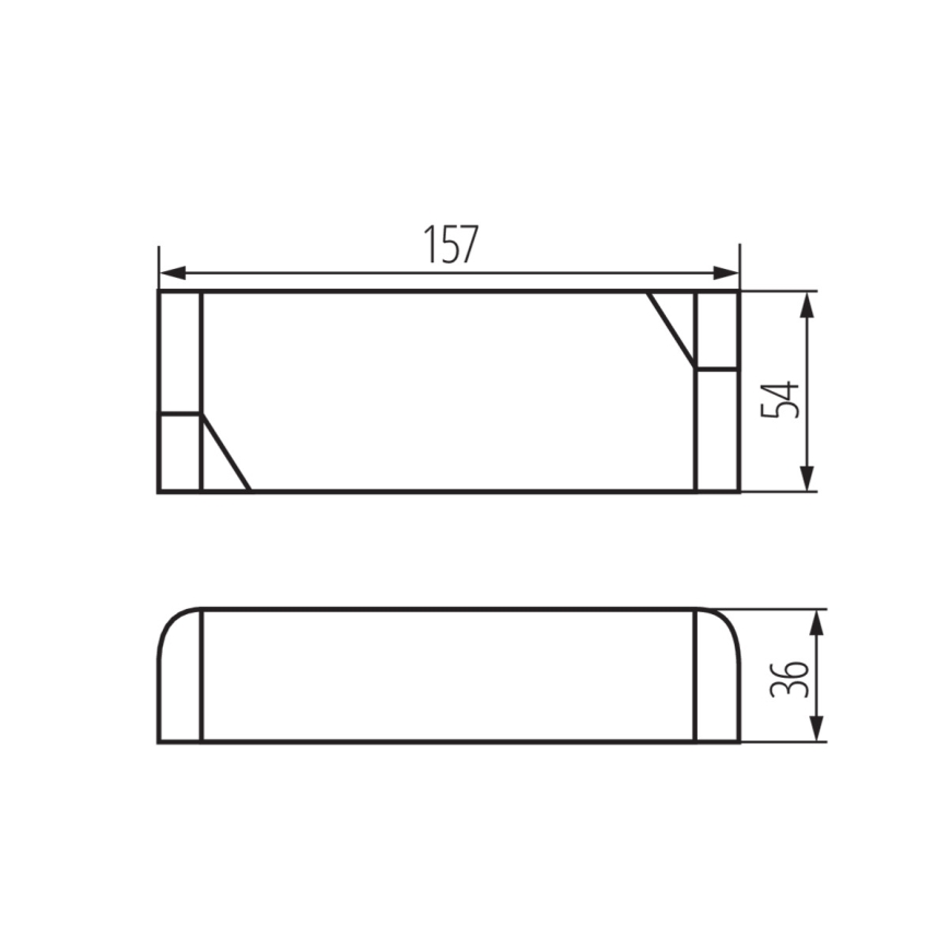 LED Elektroninen muuntaja 60W/24V