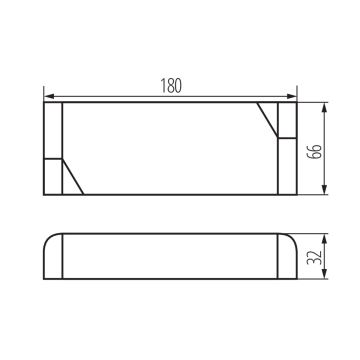 LED Elektroninen muuntaja 100W/24V