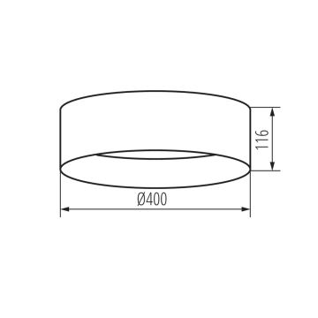 LED-kattovalaisin RIFA LED/17,5W/230V 3000K ruskea