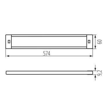 LED Himmennettävä huonekaluvalaistus liiketunnistimella DAXA LED/9W/24V 3000/4000/5500K