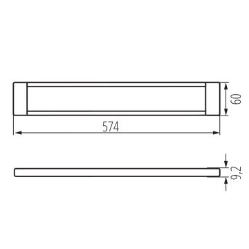 LED Himmennettävä huonekaluvalaistus DAXA LED/9W/24V 3000/4000/5500K