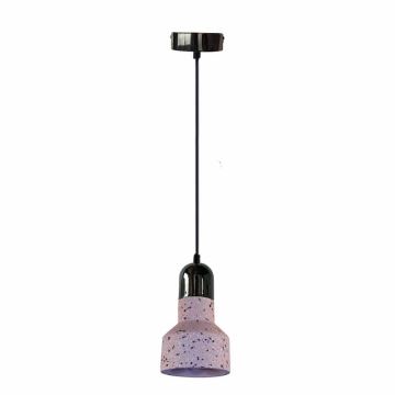 Kattokruunu johdossa TERRAZZO 1xE27/60W/230V halkaisija 12 cm punainen