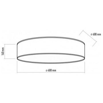 Kattovalaisin CAREN 4xE27/15W/230V d. 60 cm antrasiitti