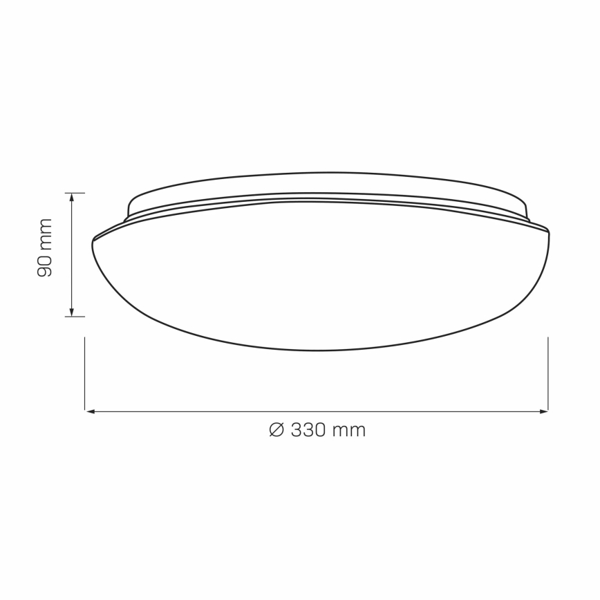 Kattovalo BONIFACY 2xE27/20W/230V halkaisija 33 cm valkoinen