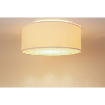 Kattovalo RAYS 2xE27/60W/230V halkaisija 60 cm beige