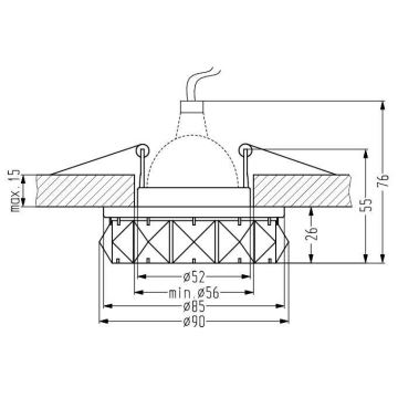 Kattovalo SK-83 MR16 1xGU5,3/50W/12V