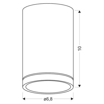 Kattovalo TUBA GU10/15W/230V